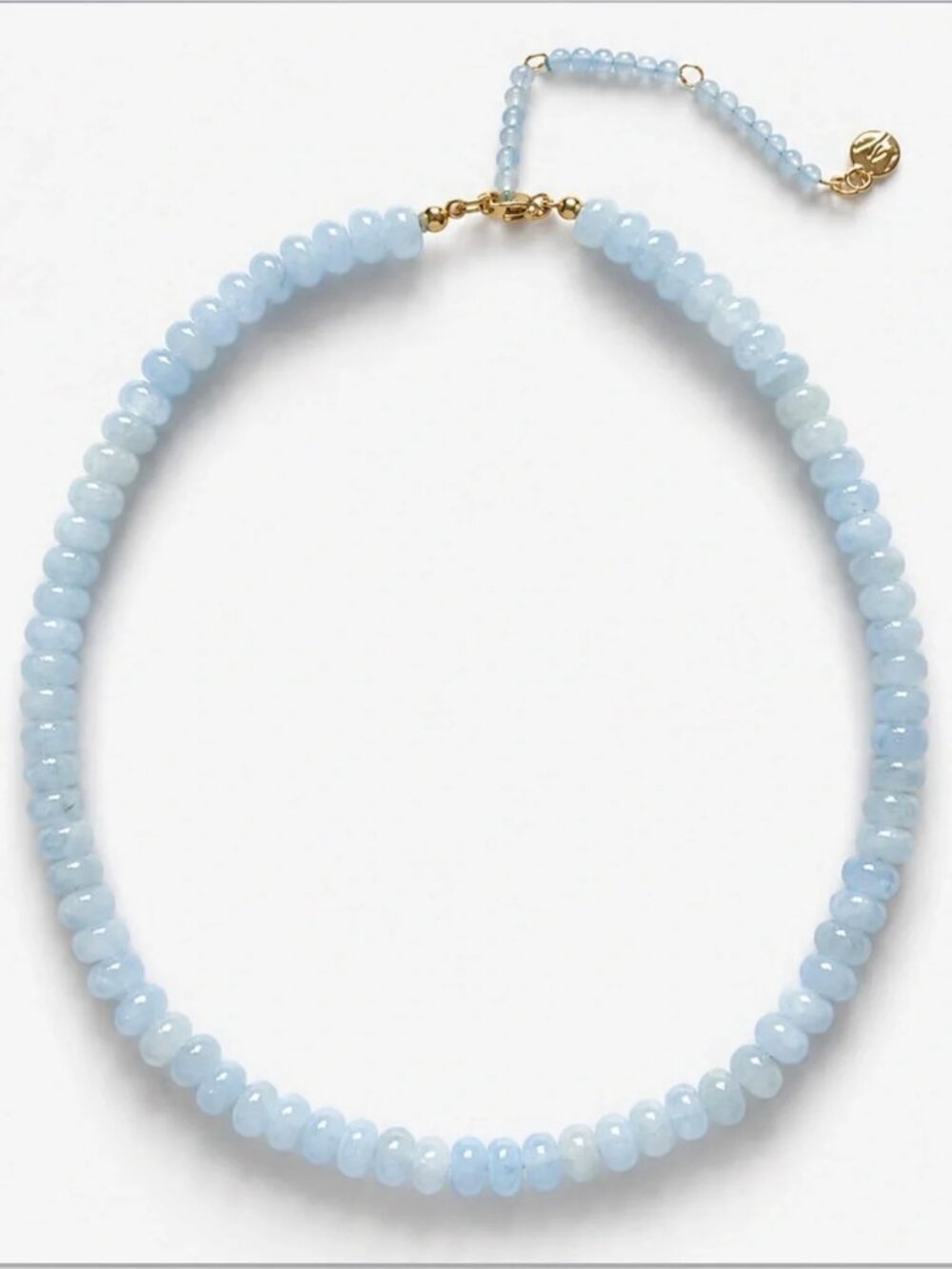 Mayamar Aquamarine Light Blue Beaded Necklace NEW - Picture 2 of 3